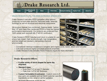 Tablet Screenshot of drakeresearch.com